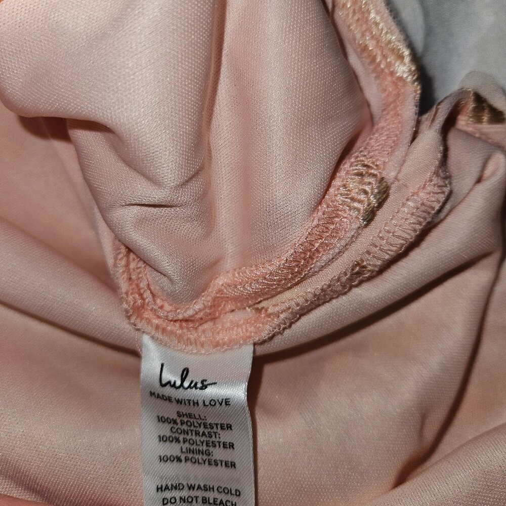 Lulus Limitless Adoration Blush Pink 3D Floral Embroidered Midi Dress - NWT, XS - Picture 4 of 12